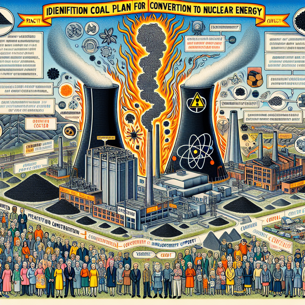 Identifier les centrales au charbon à convertir à l'énergie nucléaire, en tenant compte à la fois de l'aspect pratique et du soutien de la communauté